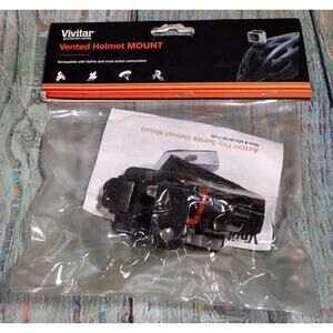 Vivitar Vented Helmet‎ Mount Compatible with GoPro and Action Cameras